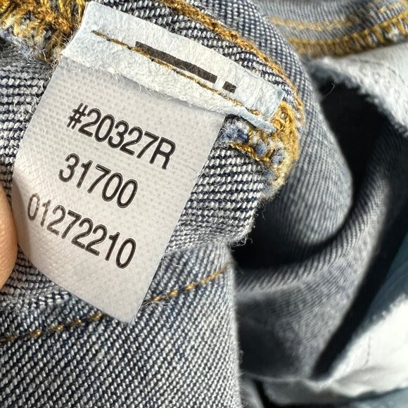 Spanx Jean Women 29x32* Pull On Flare High Rise Blue Stretch Denim Tag M #20327R - Picture 9 of 16